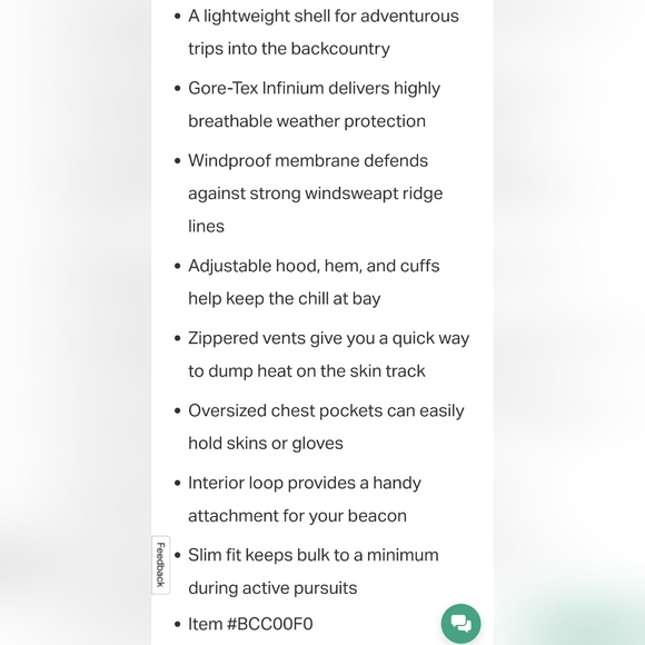 Backcountry Hayden Gortex Infinium Coat - Picture 16 of 16